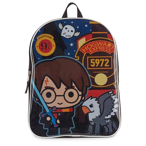 Harry Potter حقيبة هاري بوتر للأطفال حقيبة ظهر مع جيب أمامي بسحاب حقيبة سفر - 15" - Image 1