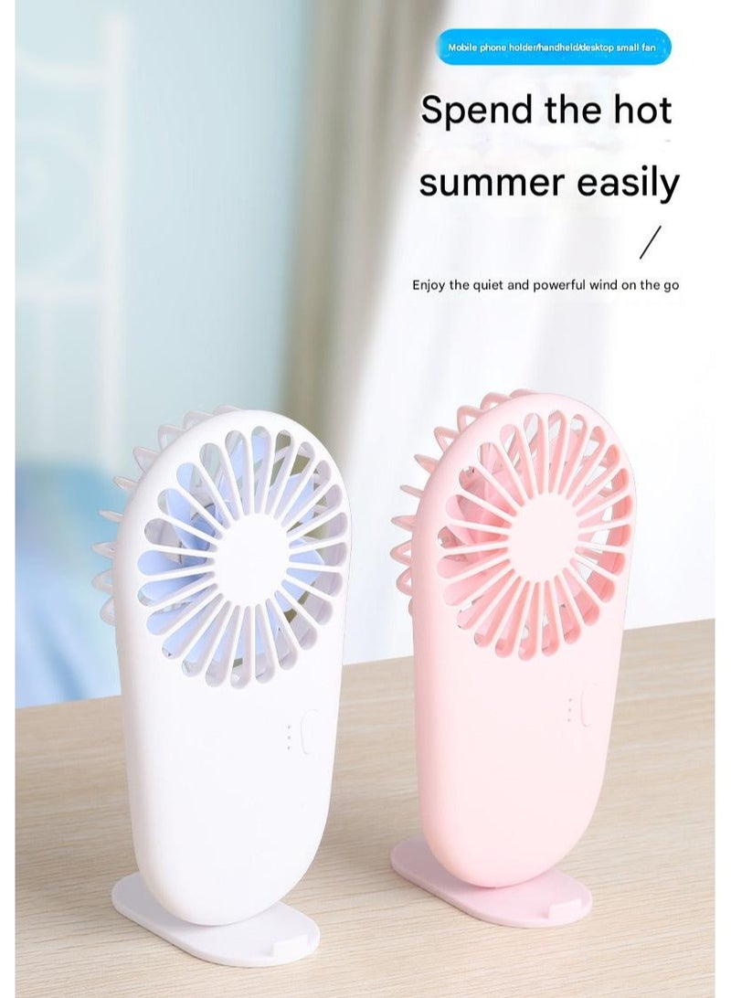 Goolsky Mini Pocket Handheld Fan with Stand – USB Rechargeable Portable Cooling Fan, Travel/Office/Outdoor Use - Image 2