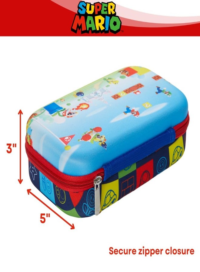 Innovative Designs Super Mario Pencil Case Set with Stickers and Gel Pens for Kids, Molded with Zip Closure - Image 3