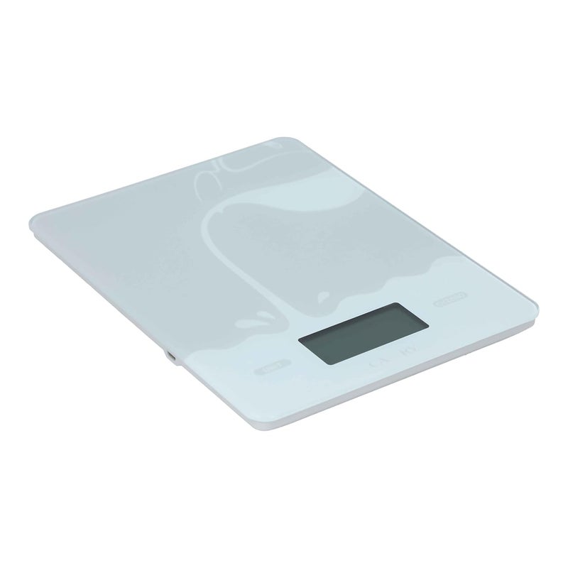 CAMRY Premium Grade Stainless Steel Plate Lightweight Rechargeable Kitchen Scale White EK9380HR - Image 3