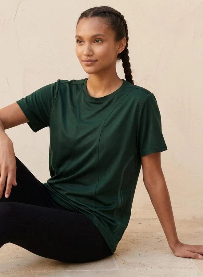 Kappa Green Kappa Panelled T-shirt for Women | Best Price UAE