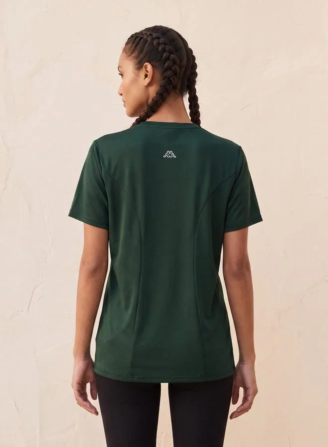 Kappa Green Kappa Panelled T-shirt for Women | Best Price UAE