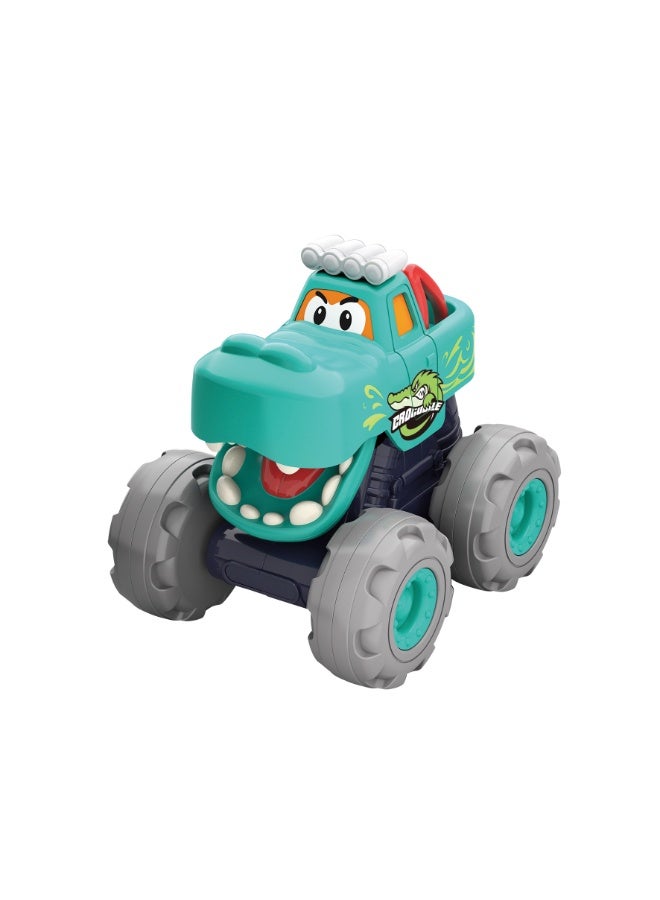 Hola Crocodile Monster Truck for Toddlers 12+ Months | Friction Powered Push & Go Toy Car | Durable Animal Vehicle for Kids | No Batteries Needed - Image 4