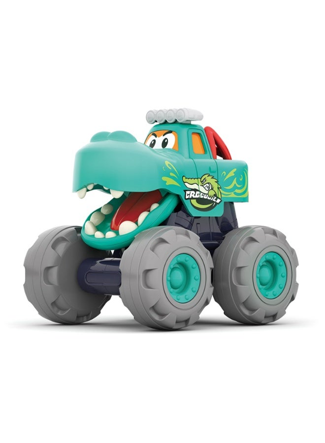 Hola Crocodile Monster Truck for Toddlers 12+ Months | Friction Powered Push & Go Toy Car | Durable Animal Vehicle for Kids | No Batteries Needed - Image 2