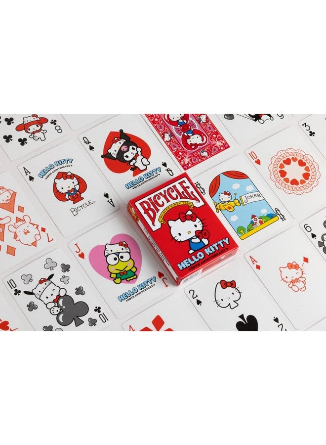 Bicycle بطاقات لعب دراجة هالو كيتي، إصدار محدود بمناسبة الذكرى الخمسين لهالو كيتي، 1 مجموعة - Image 2
