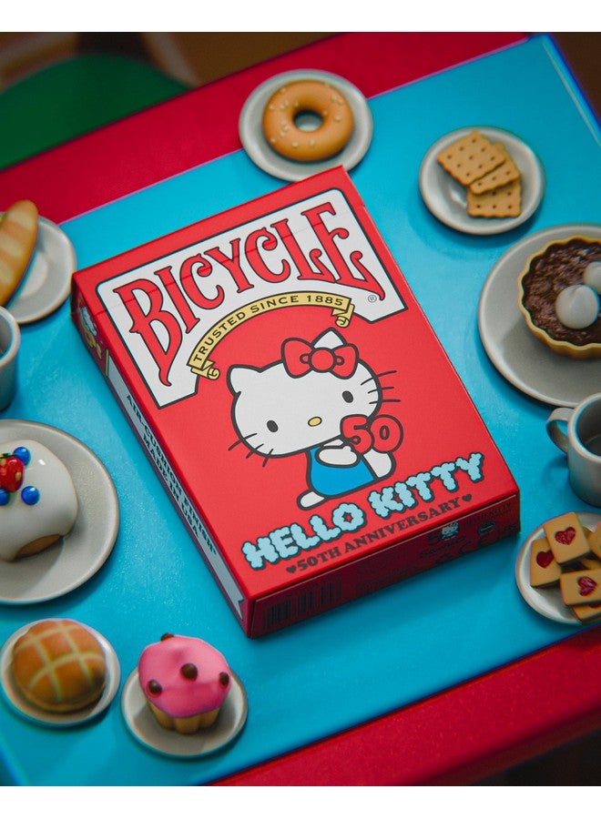Bicycle بطاقات لعب دراجة هالو كيتي، إصدار محدود بمناسبة الذكرى الخمسين لهالو كيتي، 1 مجموعة - Image 4
