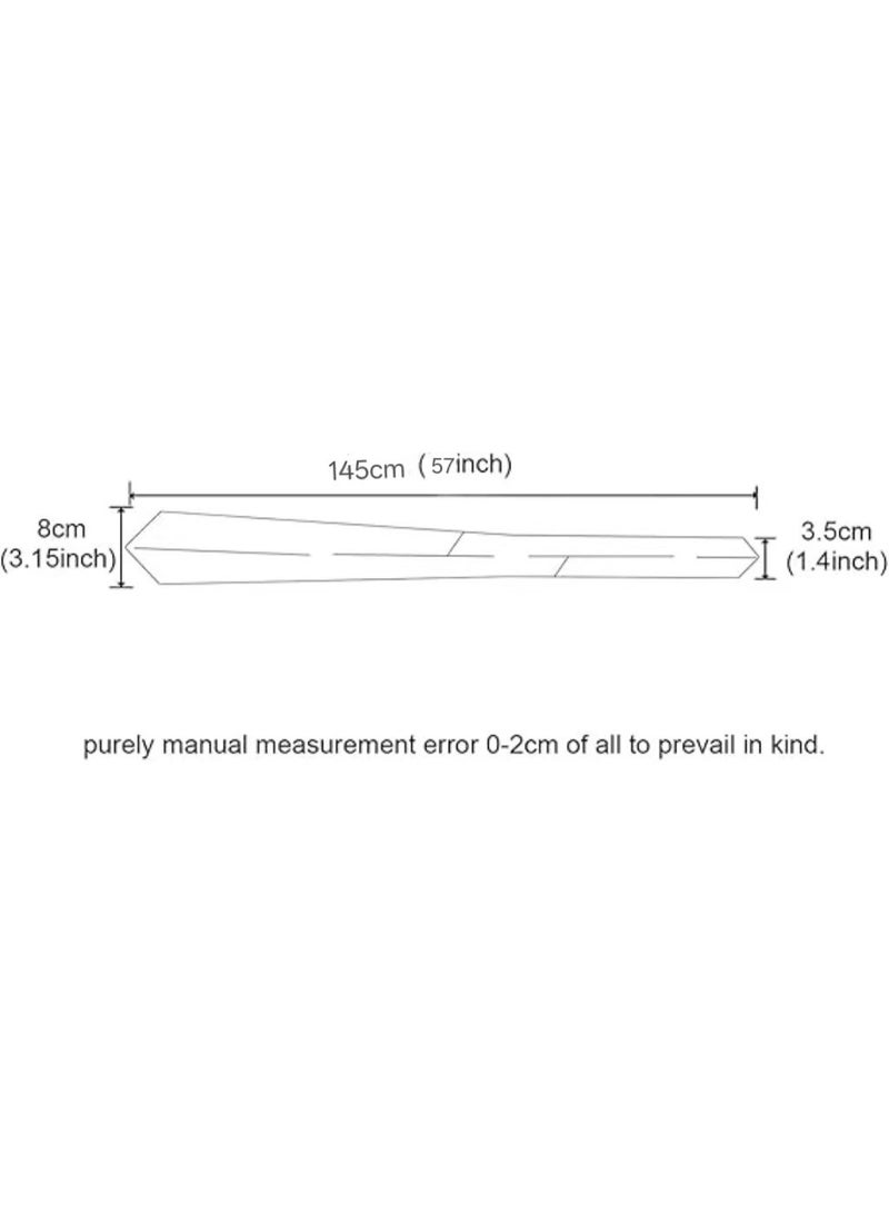 3.15 ''8cm الرجال اللون الصلب الرسمي المنسوجة ربطة + هدية مربع - Image 4