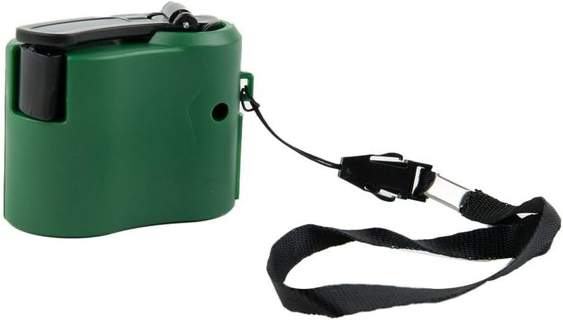 USB Hand Crank for CHARGER Generator with Manual Dynamo for Mobile Phones Digital Devices Portable Power Source for Travel Outdoor Use ABS Material with Indicator Light(Green) - Image 1