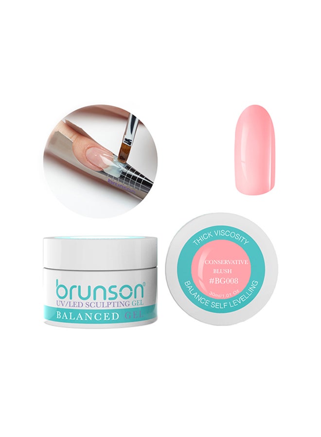 Sculpting Camouflage Uv Builder Gel Balanced Level Gel Uv Sculpting Nail Gel System Conservative Blush Bg008 - 30Ml