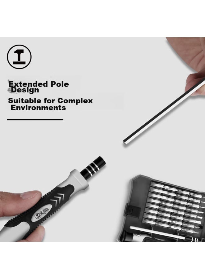 Greener Precision Screwdriver Set, 34-in Multifunctional Household Hexagonal Portable Laptop Disassembly Tool For Computers - Image 3