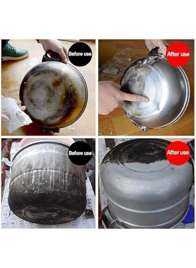منظف متعدد الاستخدامات | معجون تنظيف لإزالة الدهون والبقع بدون خدش لستانلس ستيل وأواني المطبخ والبوتاجاز والسيراميك والحمام وجنوط السيارة - Image 4