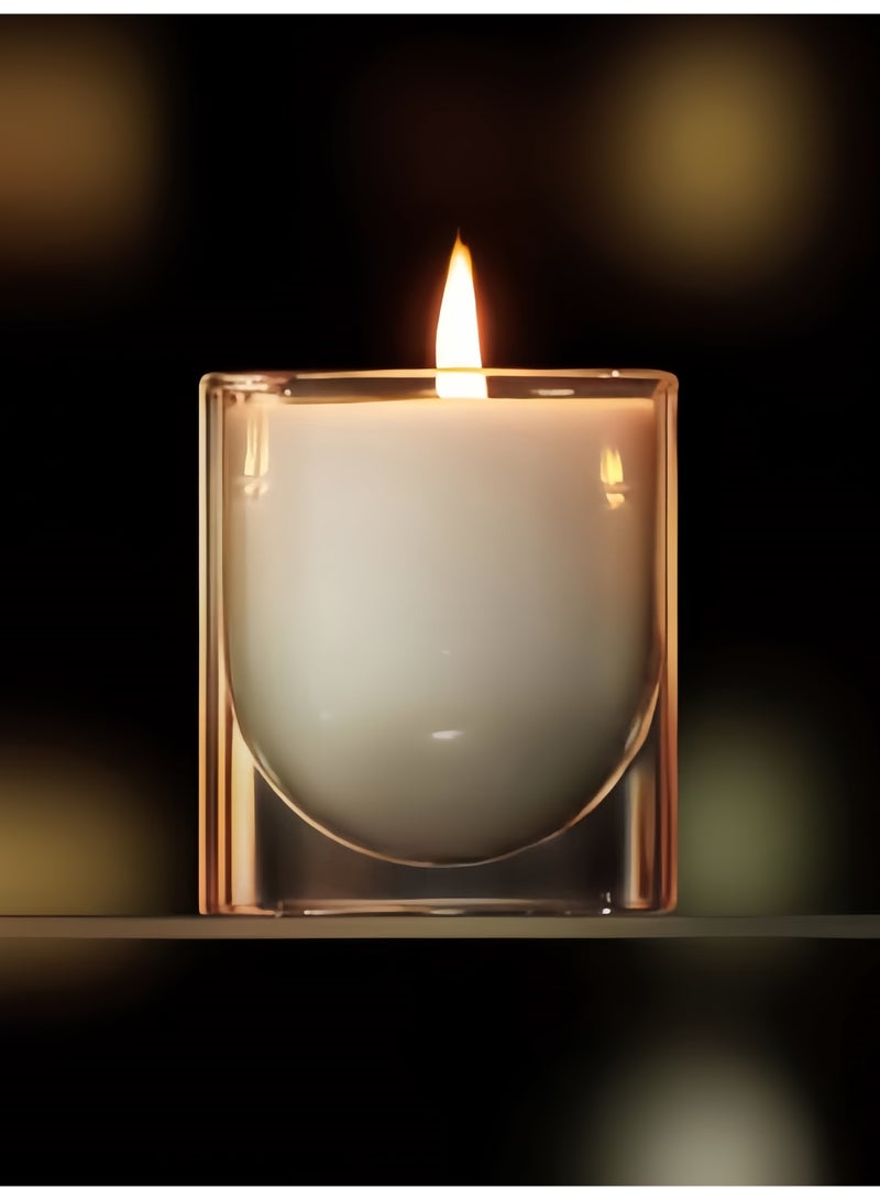 Lavender Scented Candle 250g - Double Wall Glass Jar, Smokeless, Pet Friendly, Large Capacity Aromatherapy Candle for Home Decor and Gift - Image 2