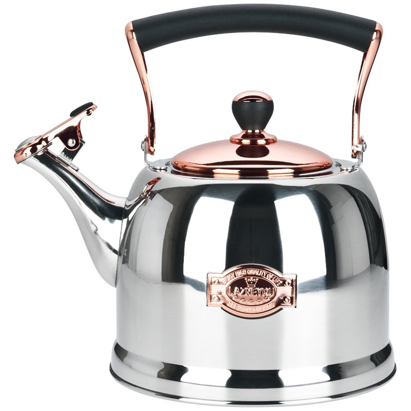 Lazneyru Tea Kettle Stainless Steel Teapot Stainless Steel Teakettle for Stove Top with Heat Proof Ergonomic Handle 30 Quart - Image 2