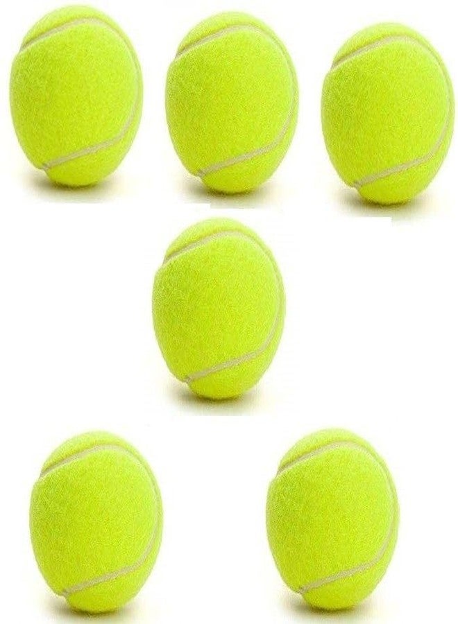 Owlix Super Morex Yellow Tennis Ball Woolean (Pack of 6) Tennis Ball (Standard, Pack of 6, Yellow) - Image 2