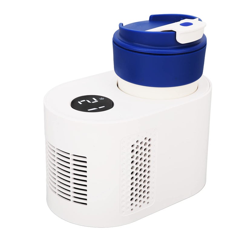 12V Car Cup Cooler Warmer Dual Function Hot Cold Digital Display Temperature White - Image 2