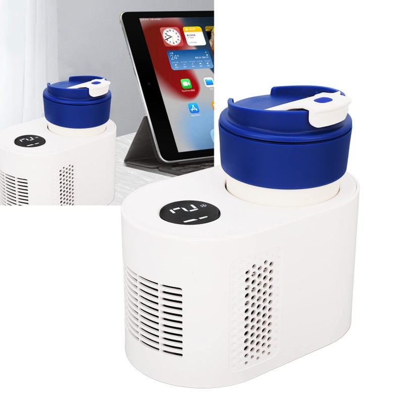 12V Car Cup Cooler Warmer Dual Function Hot Cold Digital Display Temperature White - Image 5