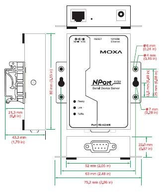 Moxa Nport 5130 1-Port Rs-422/485 Serial Device Servers - Image 5