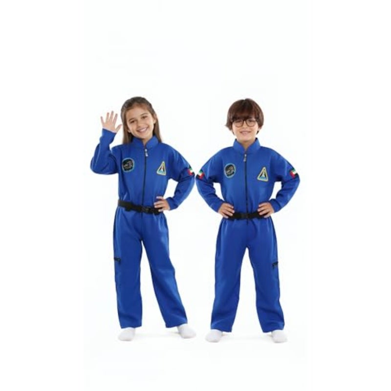 UAE Astronaut Space Explorer Uniform Clothing Set Blue One-Piece Jumpsuit - Image 4