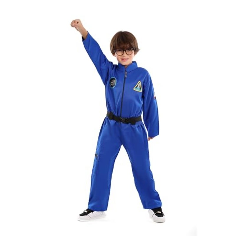 UAE Astronaut Space Explorer Uniform Clothing Set Blue One-Piece Jumpsuit - Image 1