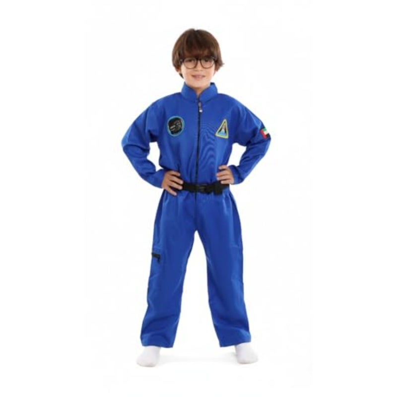UAE Astronaut Space Explorer Uniform Clothing Set Blue One-Piece Jumpsuit - Image 2