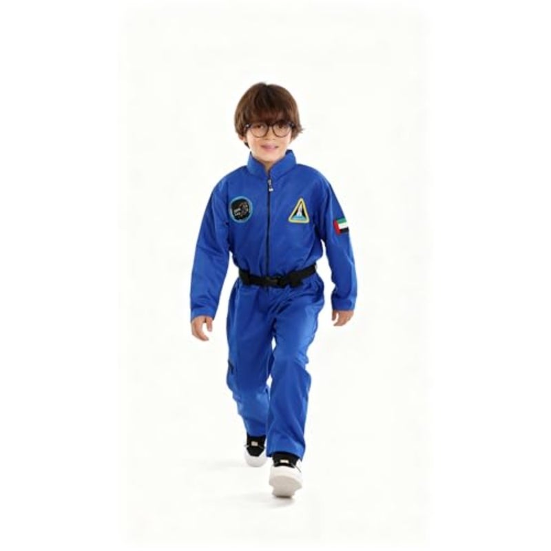 UAE Astronaut Space Explorer Uniform Clothing Set Blue One-Piece Jumpsuit - Image 3