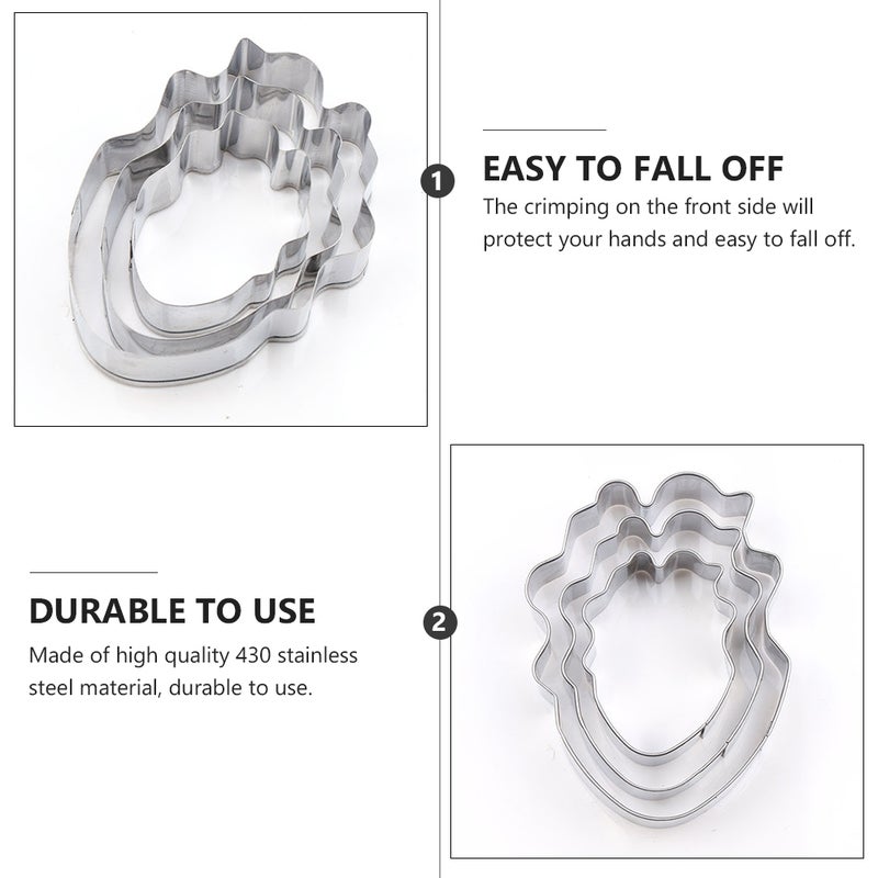 1 Set 6 Pcs Stainless Steel Fondant Cake Cookie Cutting Molds ( ) - Image 5