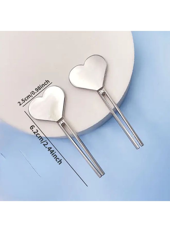 Heart Shape Metal Tube Squeezer 1pc Manual Toothpaste Dispenser Stainless Steel Hand Roller - Image 5