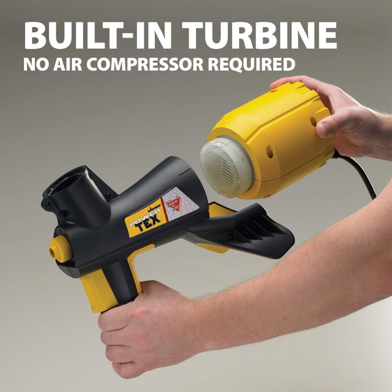 Wagner واغنر سبراتيك 0520000 باور تيكس بخاخ قوام كهربائي سلكي، يرش 3 أنماط قوام - فشار، خفض، وقشر برتقال، 1 جالون حاوية - Image 4