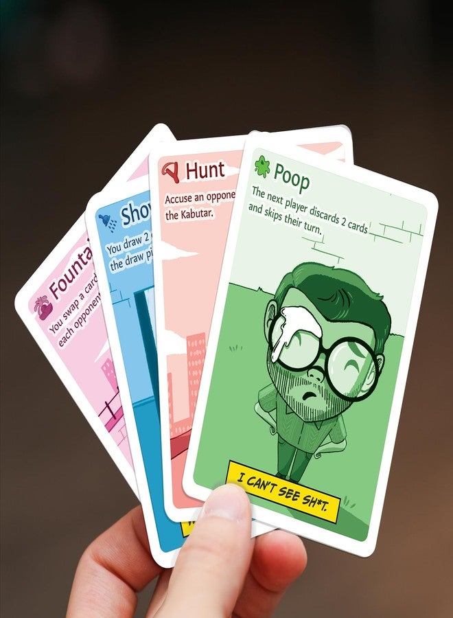 Upar Ek UPAREK Kabutar | Fast-Paced Card Game, Fun Strategy Party Game for Adults, Teens, Family & Friend Gatherings | Engaging 15 Minute Rounds, Easy Rules, Portable for Travel, 3-6 Players - Image 5