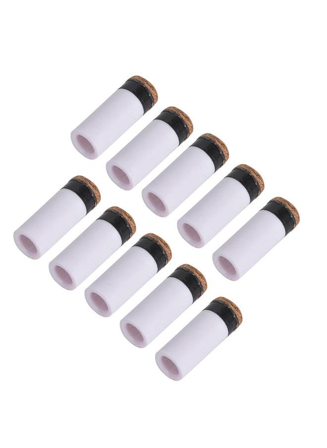 Thoraya 10PCS Snooker Pool Cue Pole Tip Billiards Rod Stick Replacement Parts Repair Tool Supplies Accessories13mm  - Image 1