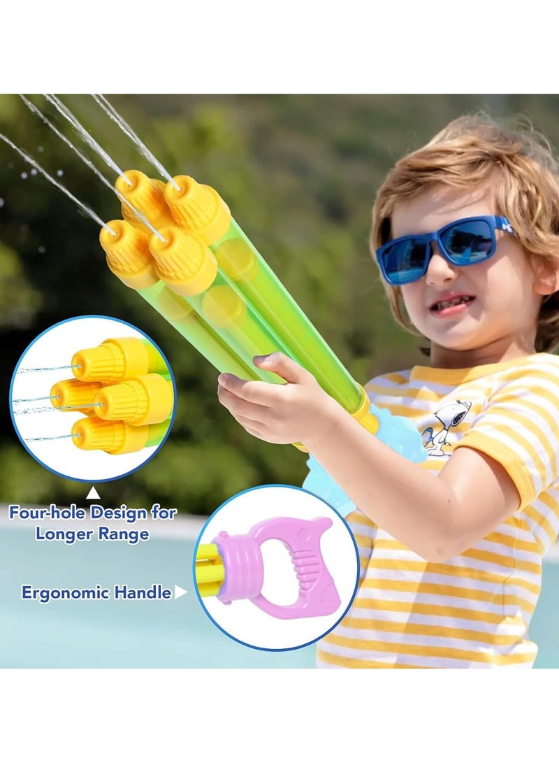 VUCATIN 22.83" Water Gun Cannon Strong Powerful Water Gun Pool Toys Colorful Plastic Water Shooters for Outdoor Swimming Pool Backyard Beach Sand Party Fighting Play Game (E) - Image 3