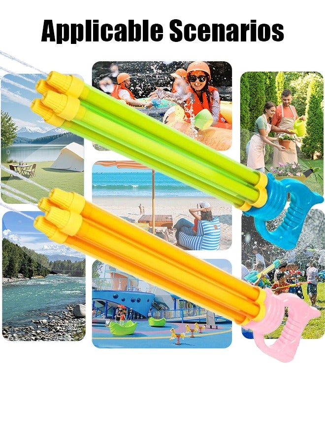 VUCATIN 22.83" Water Gun Cannon Strong Powerful Water Gun Pool Toys Colorful Plastic Water Shooters for Outdoor Swimming Pool Backyard Beach Sand Party Fighting Play Game (E) - Image 5