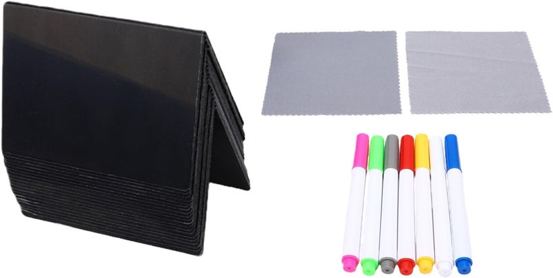 Annadue 20pcs Mini Chalkboard Signs with Markers for Buffet Table - Image 5