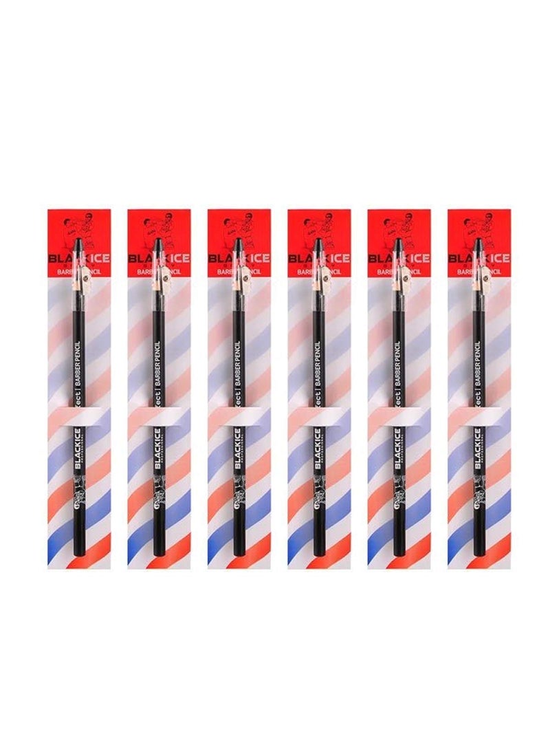 Black Ice Black Ice Spray Barber Pencil Black  6 pieces 