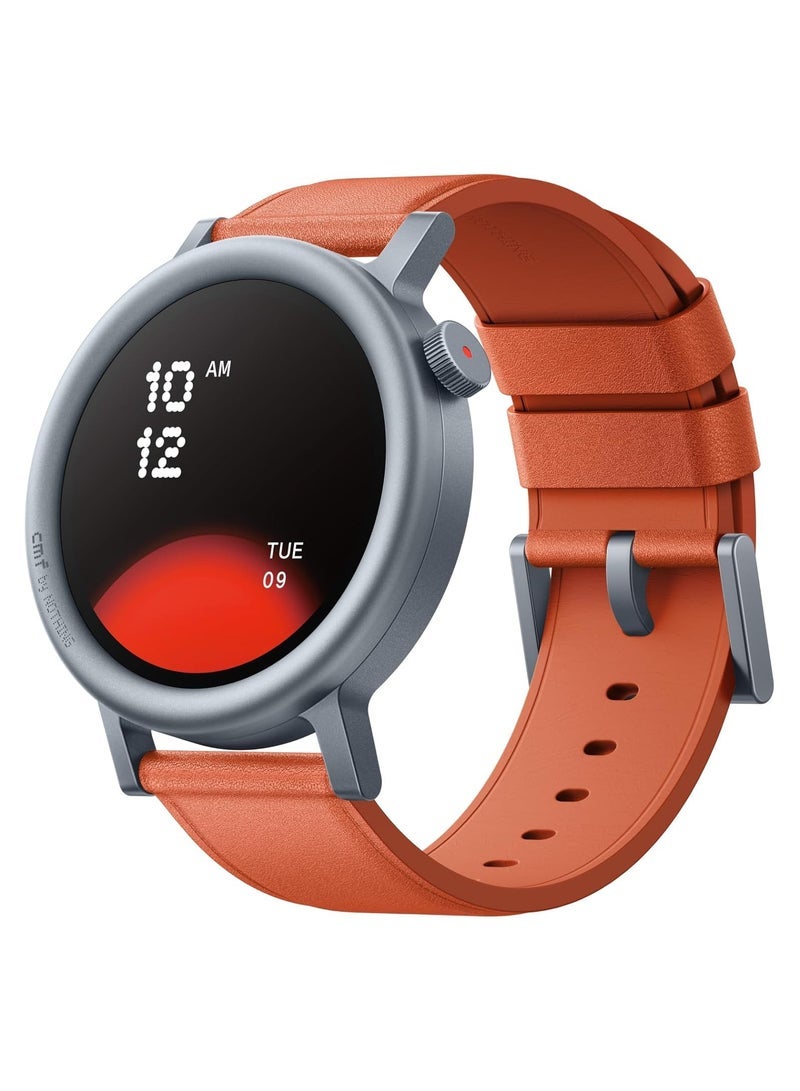 CMF Watch Pro 2, 1.32" AMOLED Display, Built-in multi-system GPS, 120 Sports Modes, Smart Sleep Algorithm, Bluetooth calling with AI noise reduction-orange - Image 1