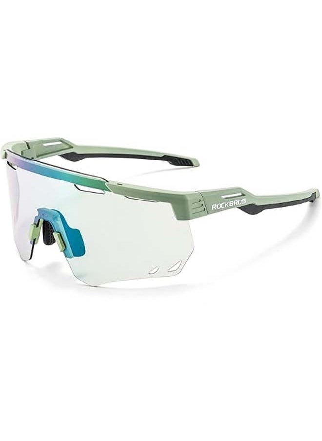 Rockbros Cycling Glasses, Photochromic Sports Sunglasses For Men Woman, Uv Protection Biking Sunglasses  - Image 1
