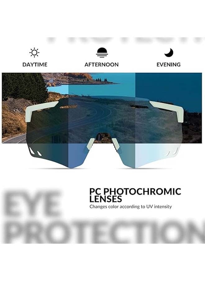 Rockbros Cycling Glasses, Photochromic Sports Sunglasses For Men Woman, Uv Protection Biking Sunglasses  - Image 5