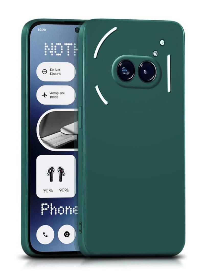 Houmt Nothing Phone 2A 5G Case Cover Inner Velvet Fabric Lining Matte Case Soft Silicone Flexible Camera Lens Protection Case for Nothing Phone 2A 5G 6.7-inch  - Image 1