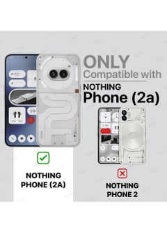 Houmt Nothing Phone 2A 5G Case Cover Inner Velvet Fabric Lining Matte Case Soft Silicone Flexible Camera Lens Protection Case for Nothing Phone 2A 5G 6.7-inch  - Image 2