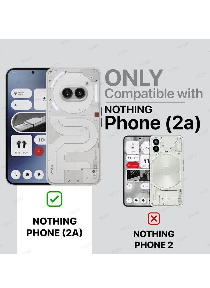 Houmt Nothing Phone 2A 5G Case Cover Inner Velvet Fabric Lining Matte Case Soft Silicone Flexible Camera Lens Protection Case for Nothing Phone 2A 5G 6.7-inch  - Image 2