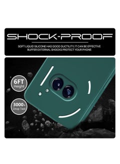 Houmt Nothing Phone 2A 5G Case Cover Inner Velvet Fabric Lining Matte Case Soft Silicone Flexible Camera Lens Protection Case for Nothing Phone 2A 5G 6.7-inch  - Image 3