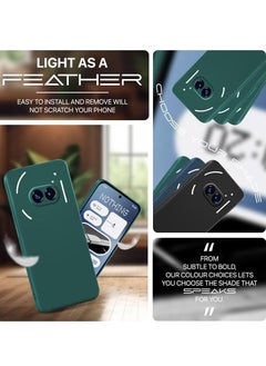 Houmt Nothing Phone 2A 5G Case Cover Inner Velvet Fabric Lining Matte Case Soft Silicone Flexible Camera Lens Protection Case for Nothing Phone 2A 5G 6.7-inch  - Image 5