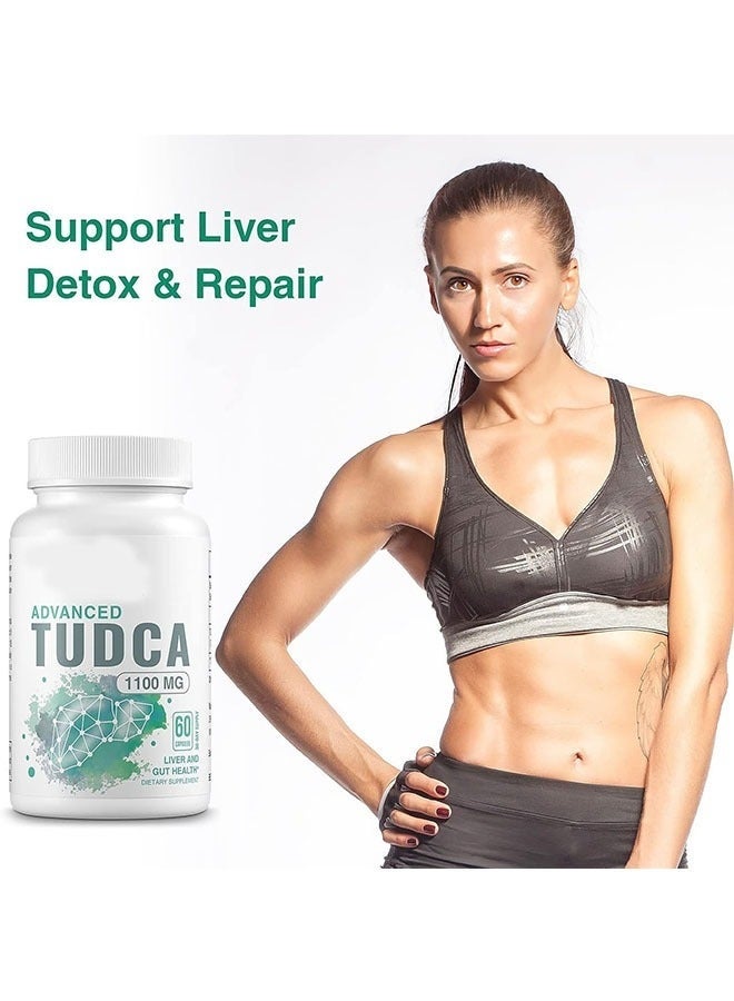 Ocean Advanced TUDCA 1100mg 60 Capsules, Liver Cleansing Capsules 30 Day Supply, Support Liver and Gut Health, Detox and Repair, Dietary Supplement - Image 2