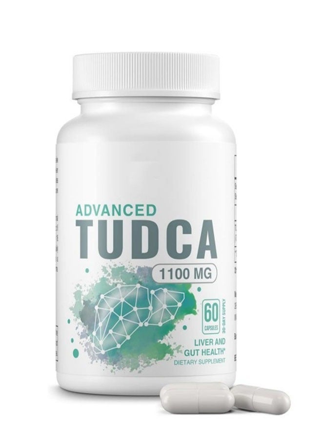 Ocean Advanced TUDCA 1100mg 60 Capsules, Liver Cleansing Capsules 30 Day Supply, Support Liver and Gut Health, Detox and Repair, Dietary Supplement - Image 1