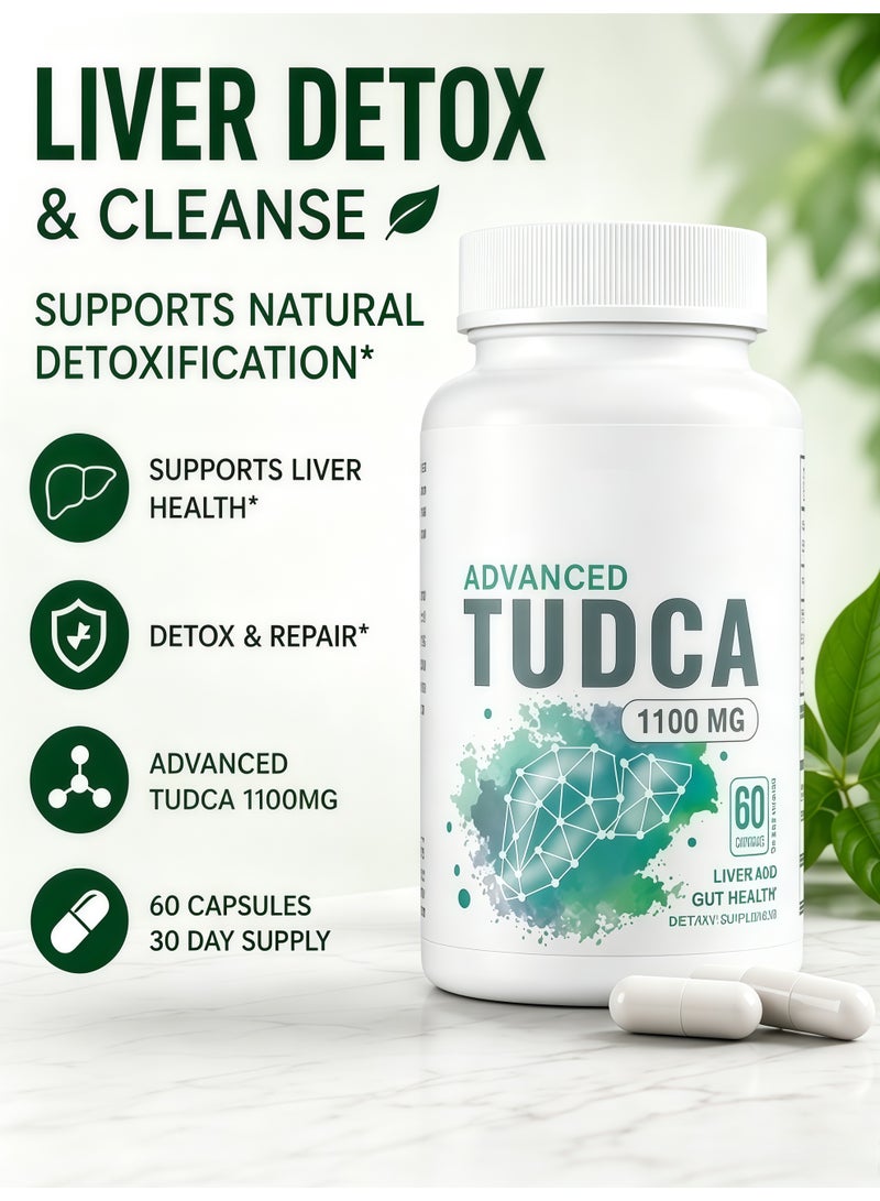 Ocean Advanced TUDCA 1100mg 60 Capsules, Liver Cleansing Capsules 30 Day Supply, Support Liver and Gut Health, Detox and Repair, Dietary Supplement - Image 2