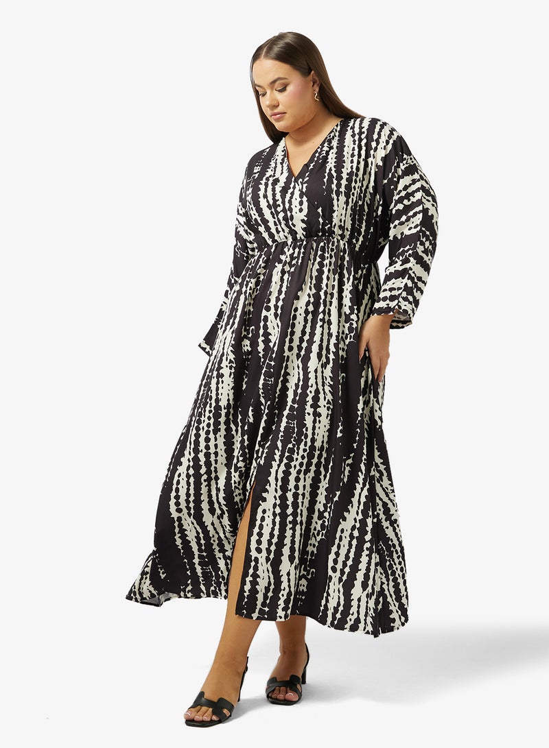 جينجر بلس فستان   أحادي اللون واسع - Image 5