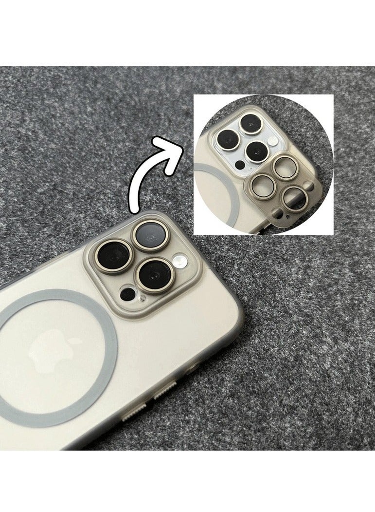 iPhone 16 Pro  case with strong back protection for the mobile phone. iPhone 16 Pro  mobile phone case made of strong and luxurious PC/TPU.  Mobile iphone cover supports wireless charging MagSafe. Black - Image 3