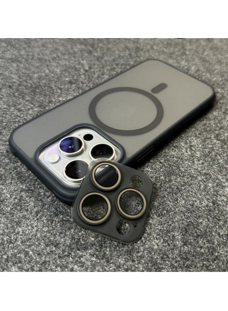 iPhone 16 Pro  case with strong back protection for the mobile phone. iPhone 16 Pro  mobile phone case made of strong and luxurious PC/TPU.  Mobile iphone cover supports wireless charging MagSafe. Black - Image 1