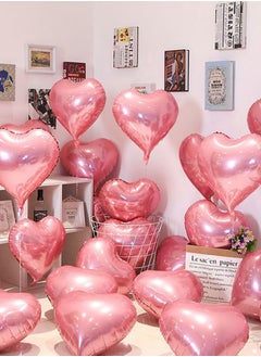 10 Pieces Pink Heart Balloons