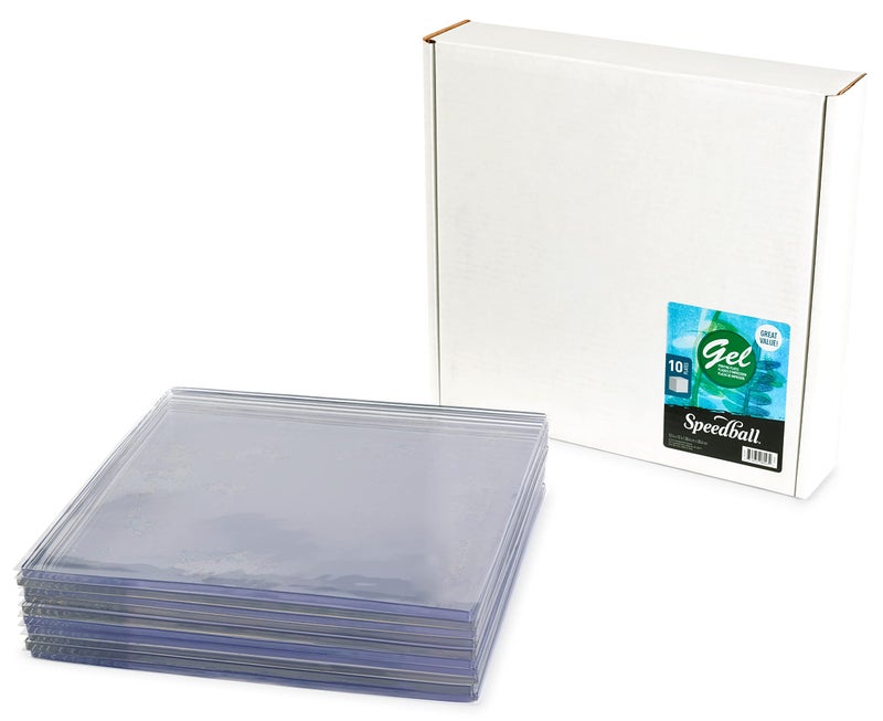 Speedball 8043 12" x 12" Gel Printing Plate (10 Plates) - Image 1